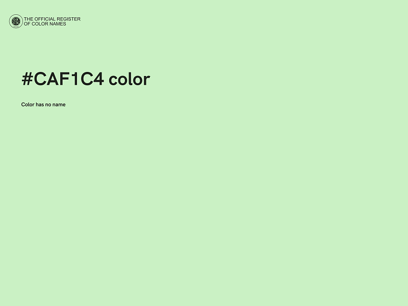 #CAF1C4 color image