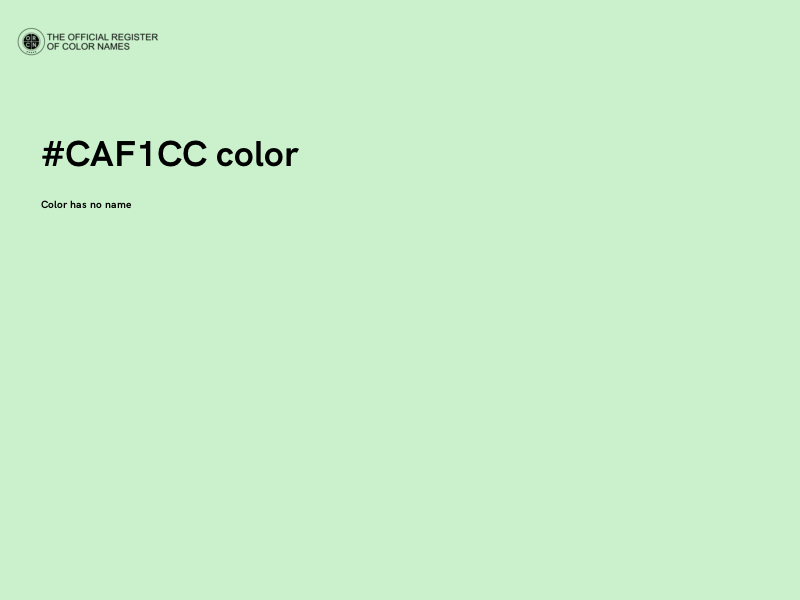 #CAF1CC color image