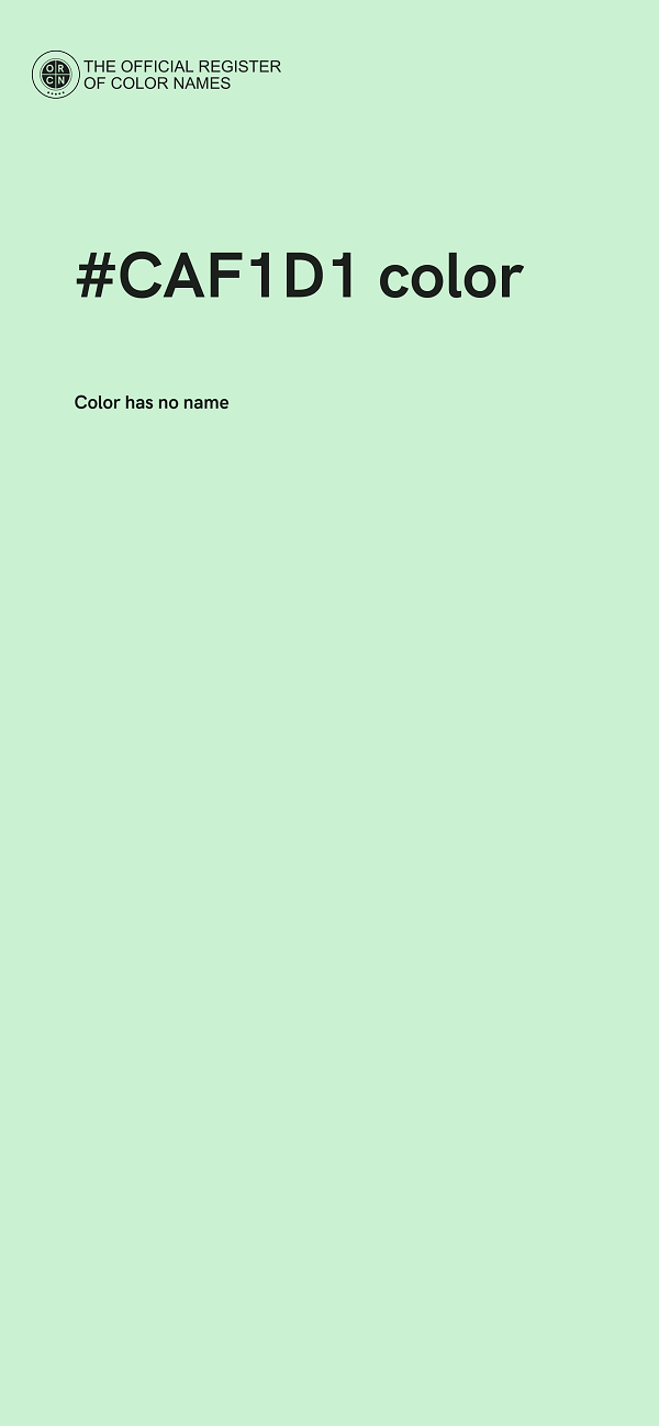 #CAF1D1 color image