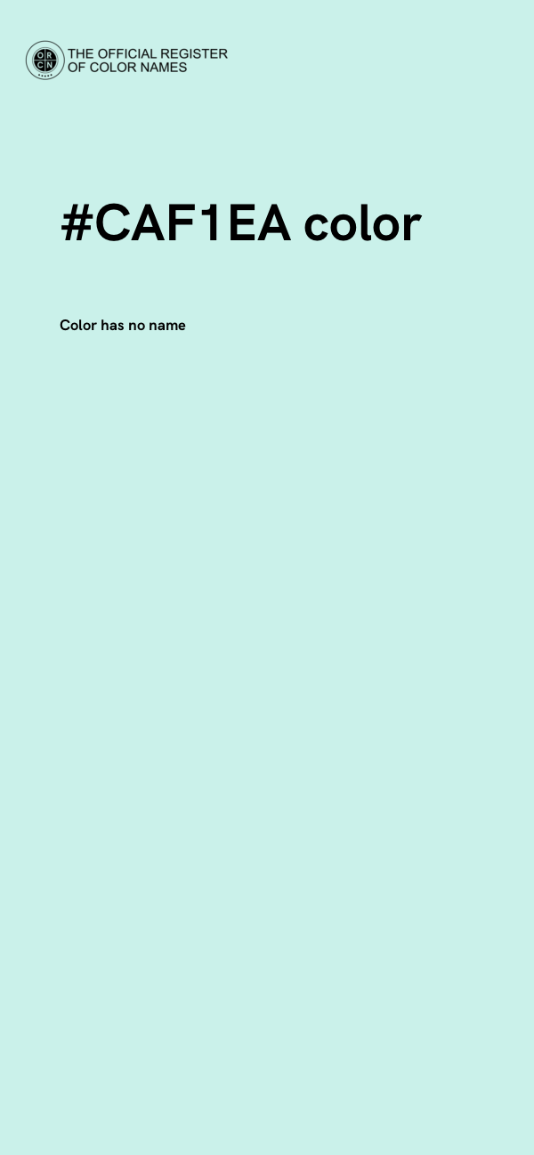 #CAF1EA color image