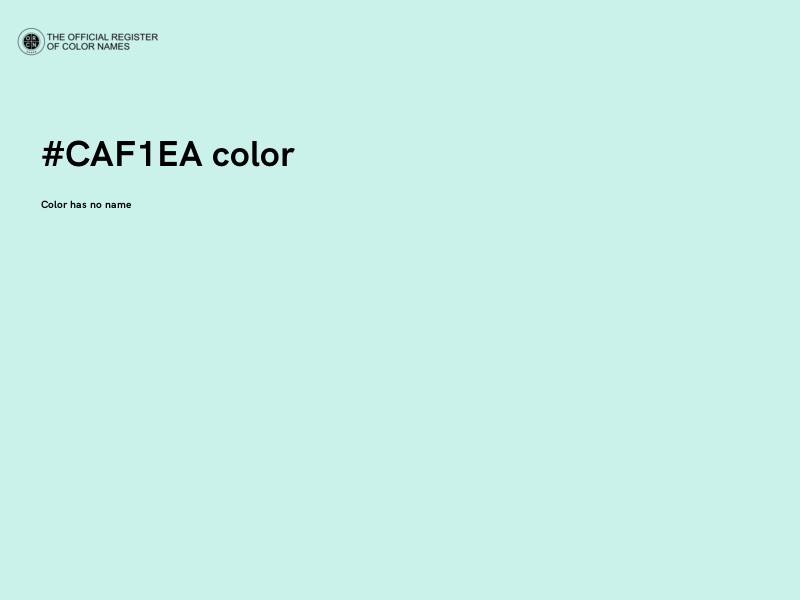 #CAF1EA color image