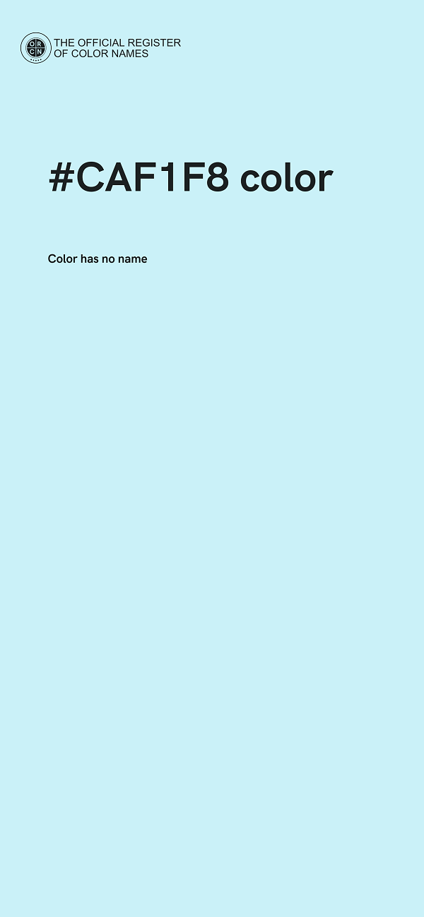 #CAF1F8 color image