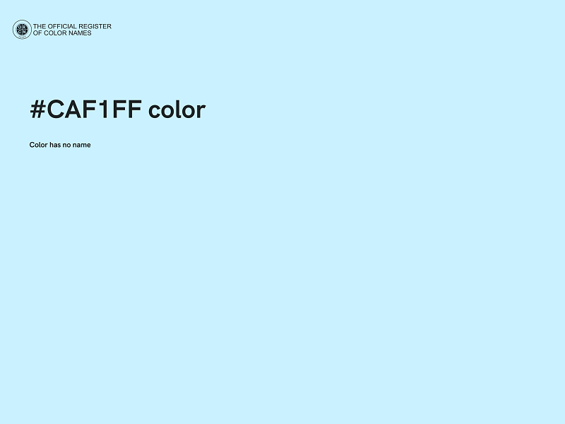#CAF1FF color image