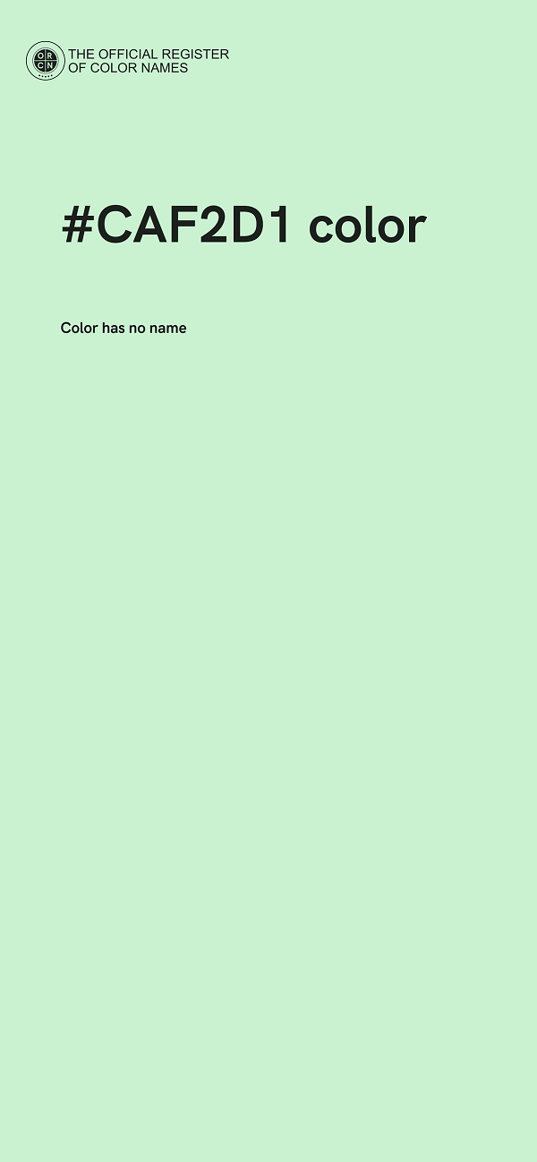 #CAF2D1 color image