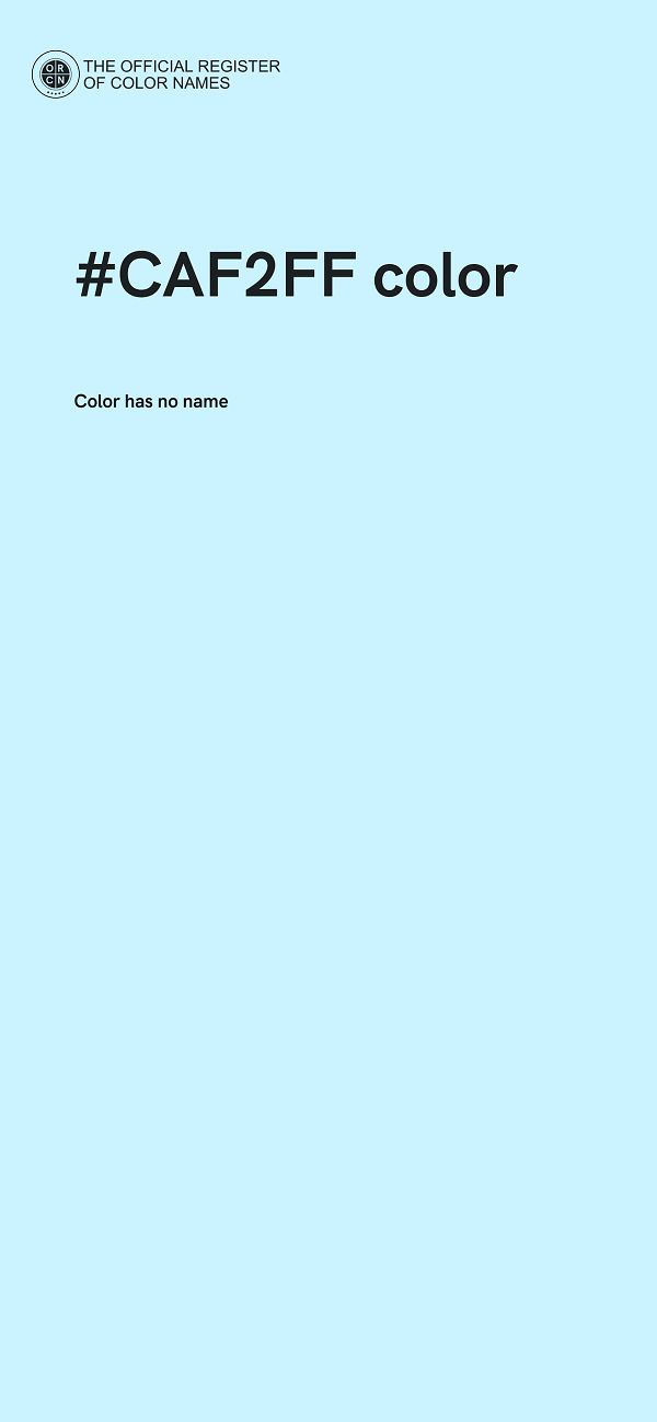 #CAF2FF color image