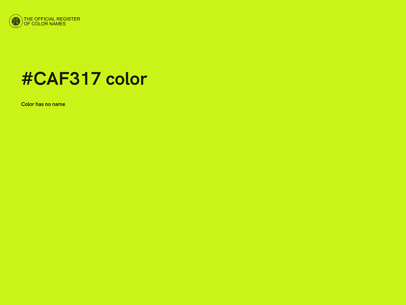 #CAF317 color image