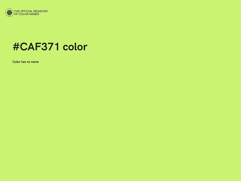 #CAF371 color image