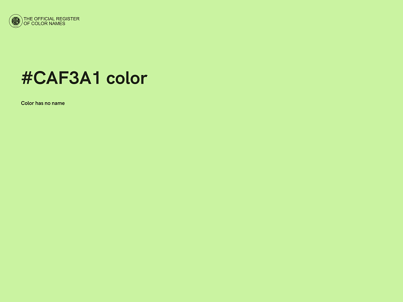 #CAF3A1 color image