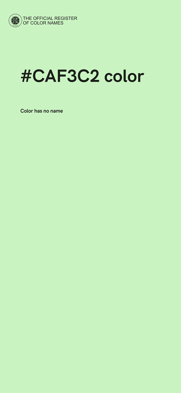 #CAF3C2 color image