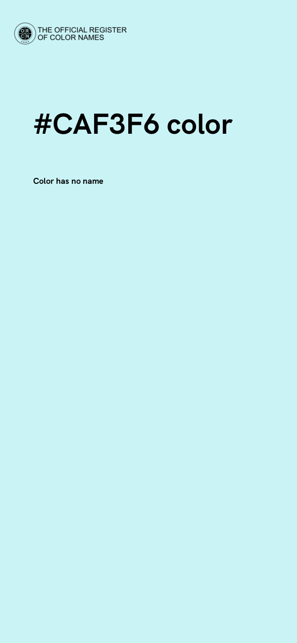 #CAF3F6 color image