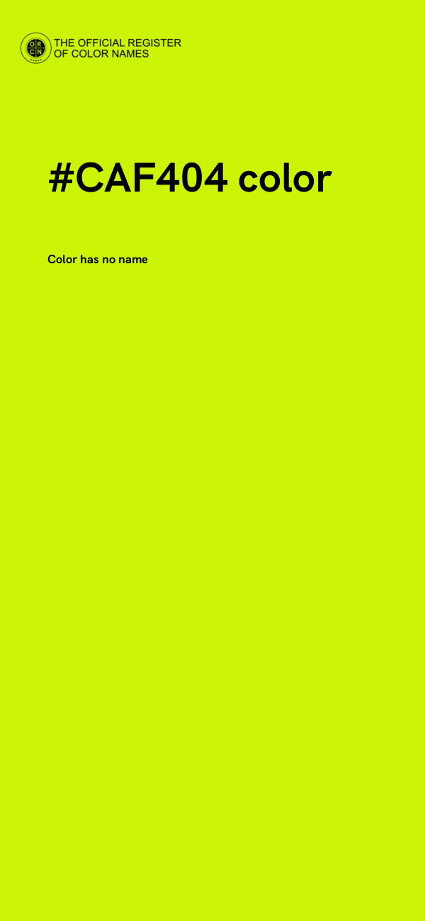 #CAF404 color image
