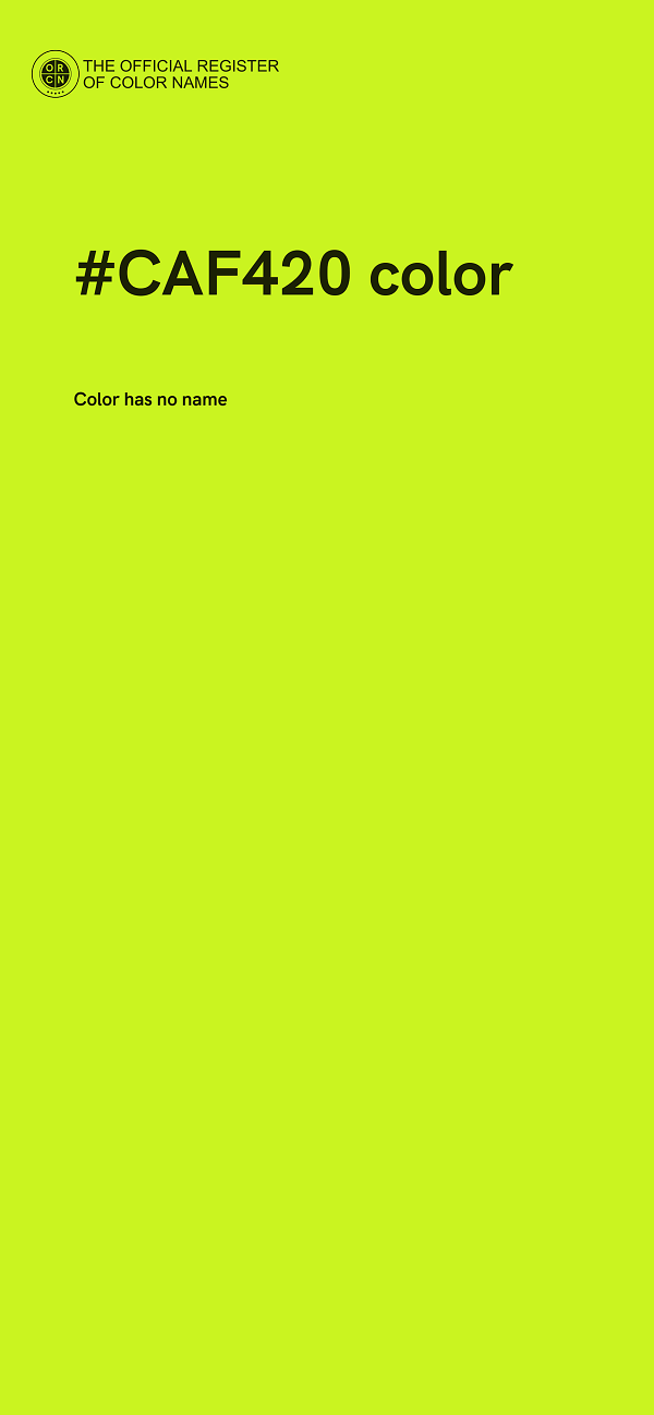 #CAF420 color image