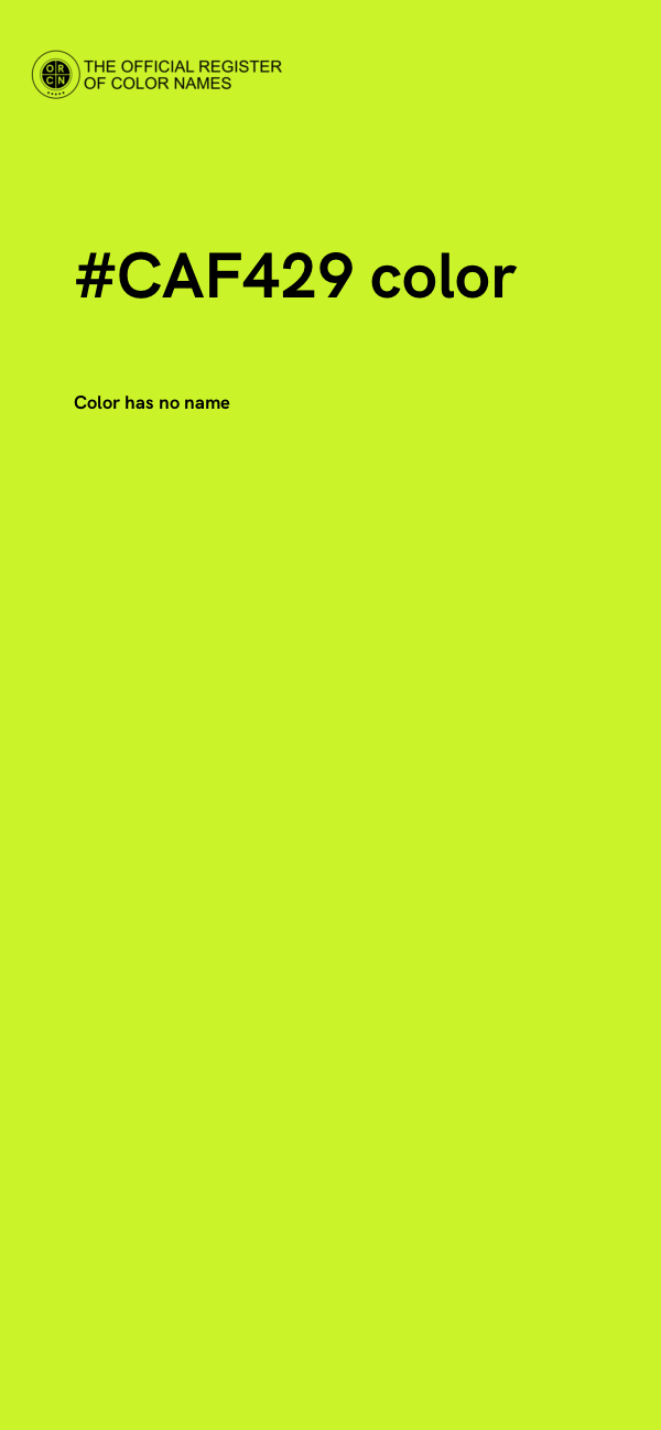 #CAF429 color image