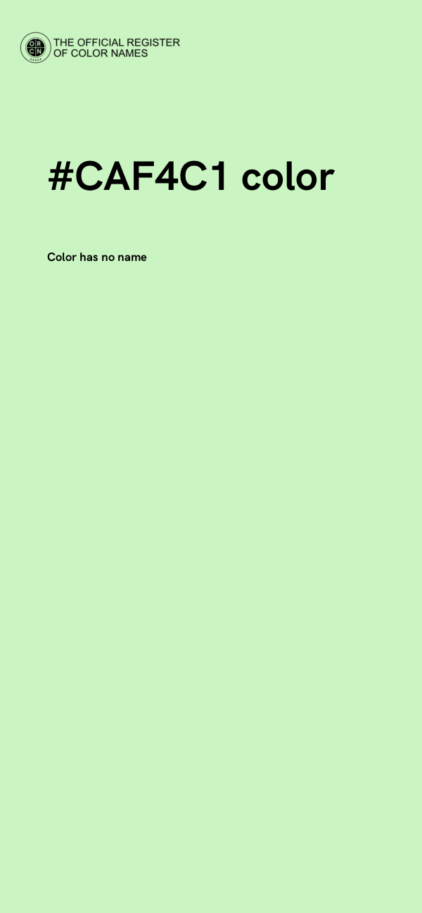 #CAF4C1 color image