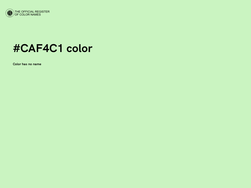 #CAF4C1 color image