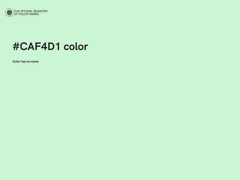 #CAF4D1 color image