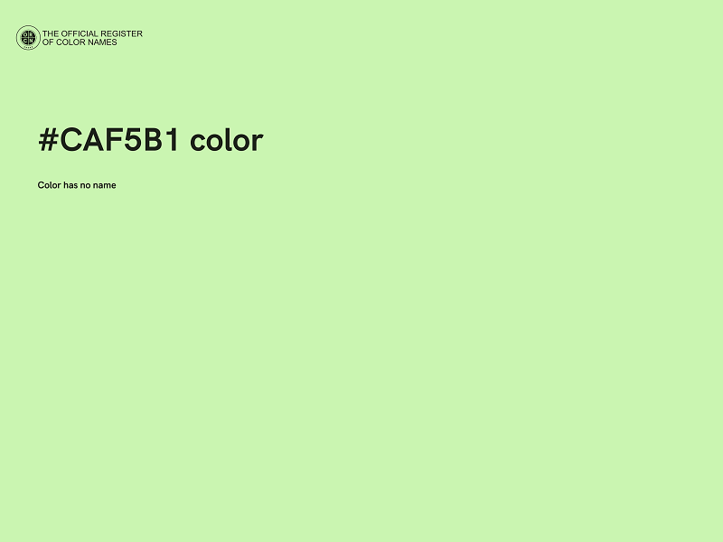 #CAF5B1 color image