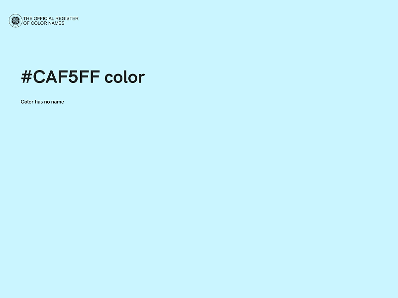 #CAF5FF color image