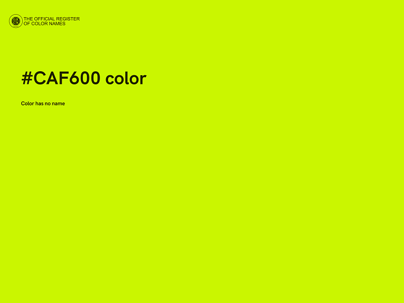 #CAF600 color image