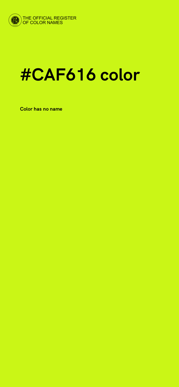#CAF616 color image