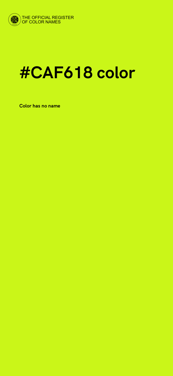 #CAF618 color image