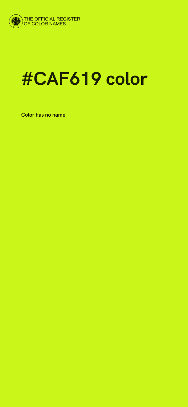 #CAF619 color image