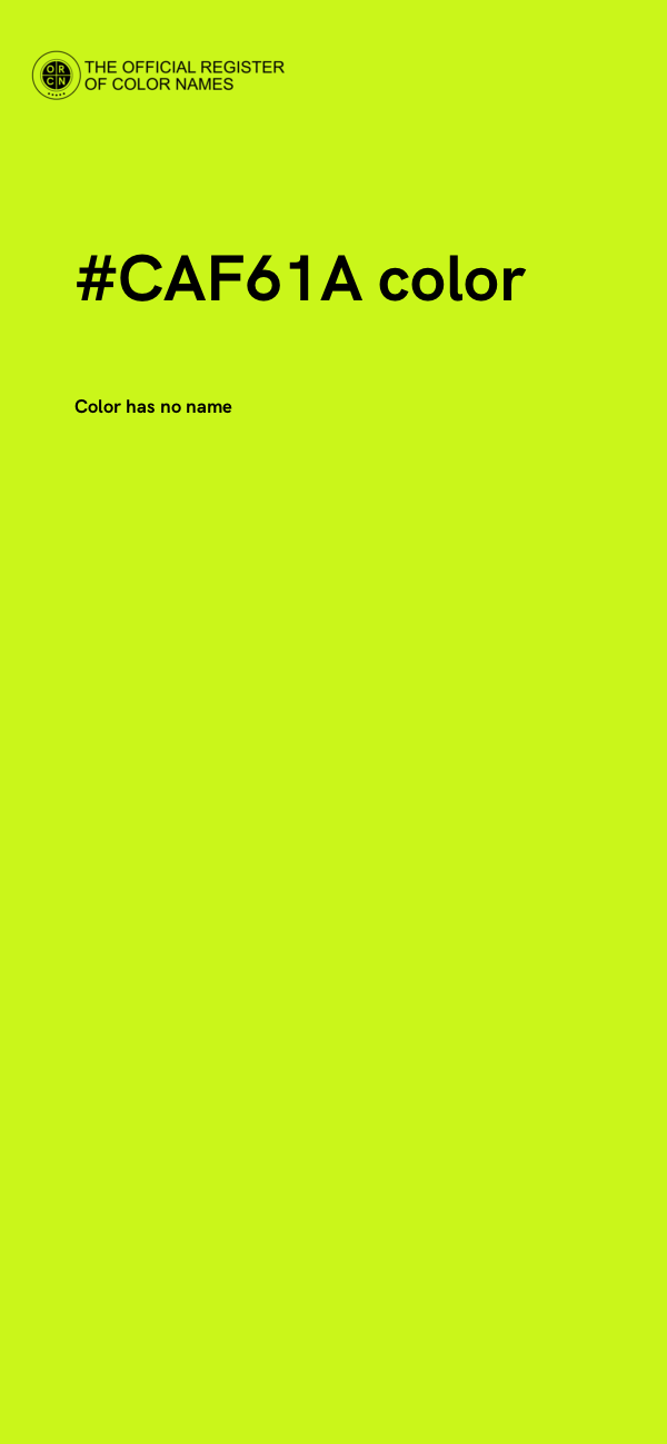 #CAF61A color image