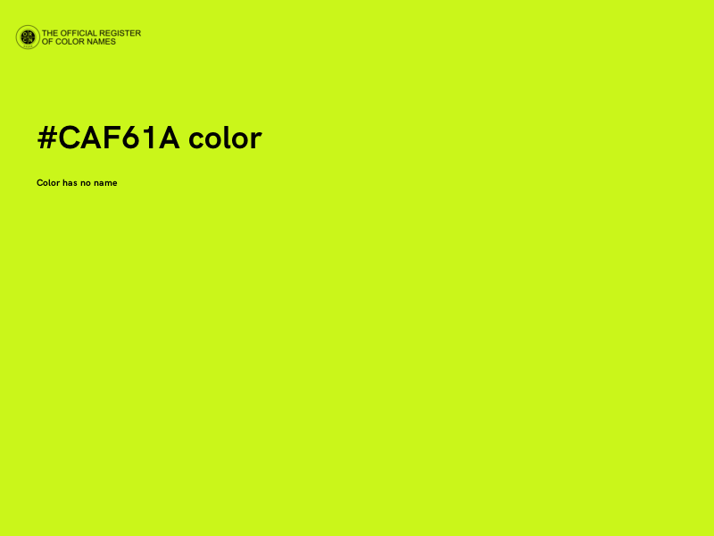 #CAF61A color image