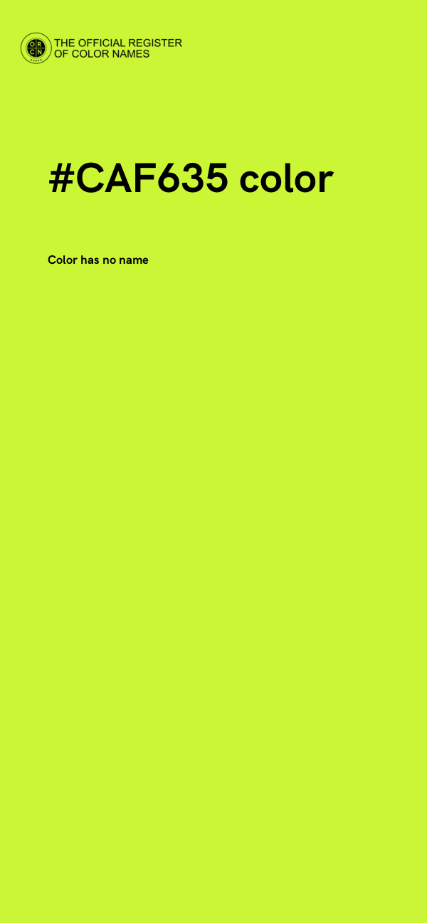 #CAF635 color image
