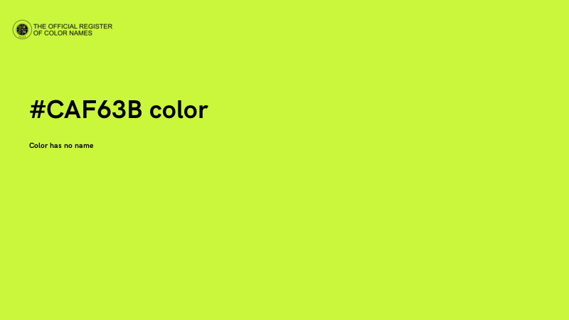 #CAF63B color image