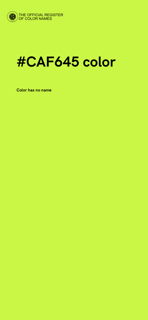 #CAF645 color image
