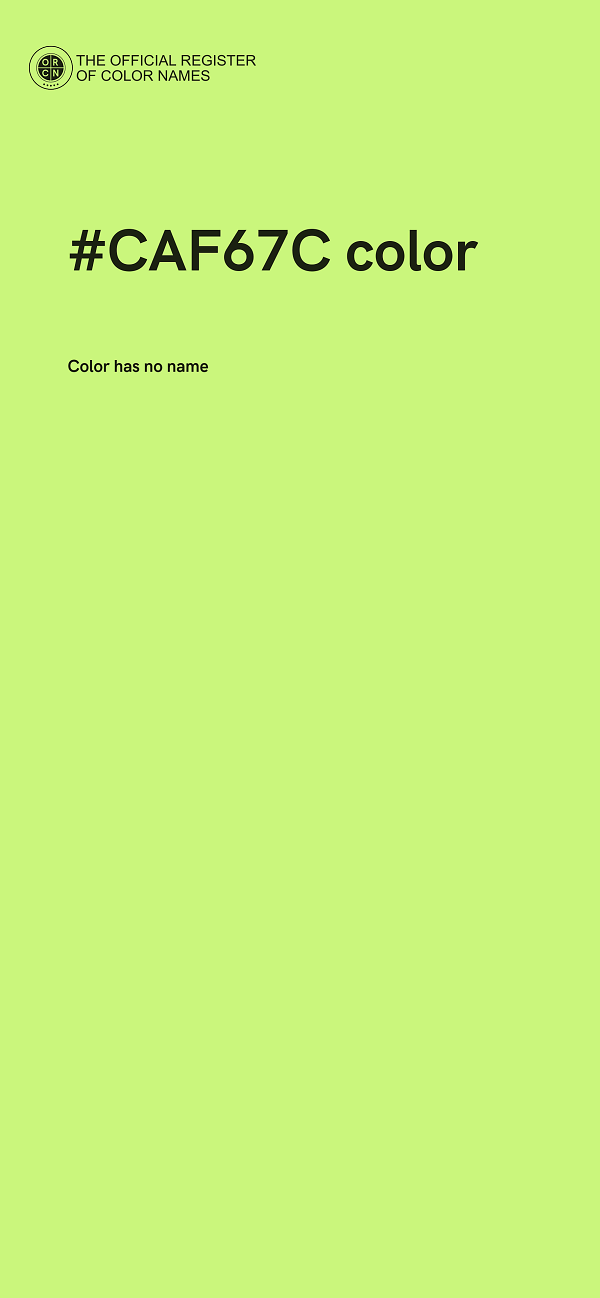 #CAF67C color image