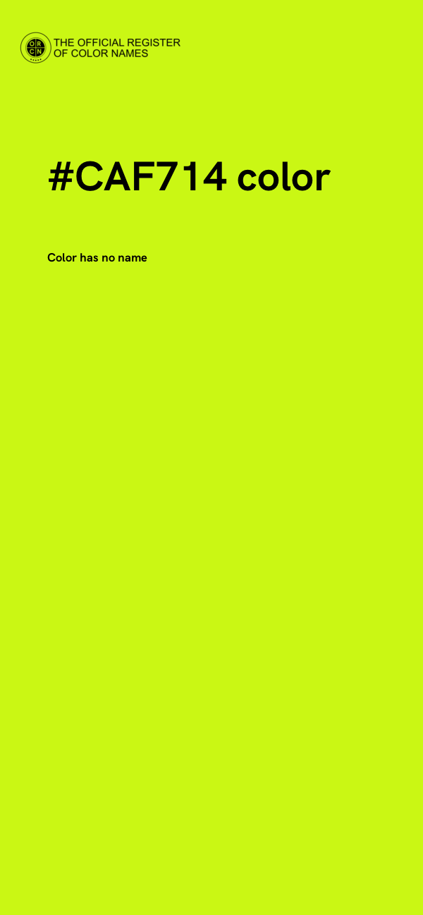 #CAF714 color image