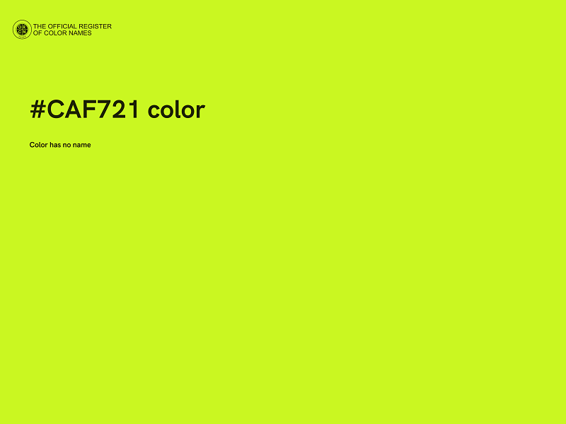 #CAF721 color image