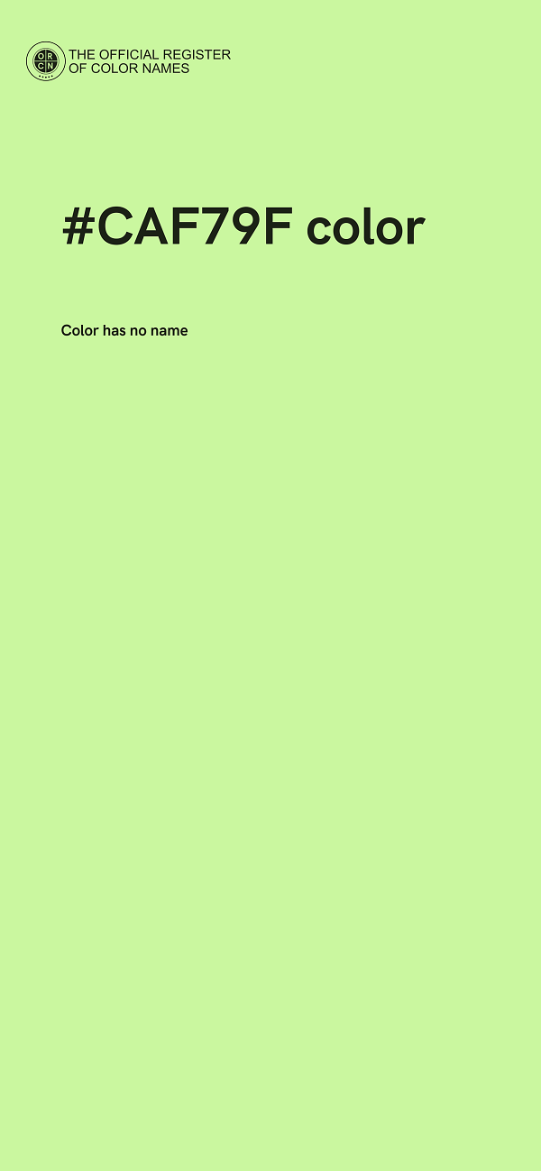 #CAF79F color image