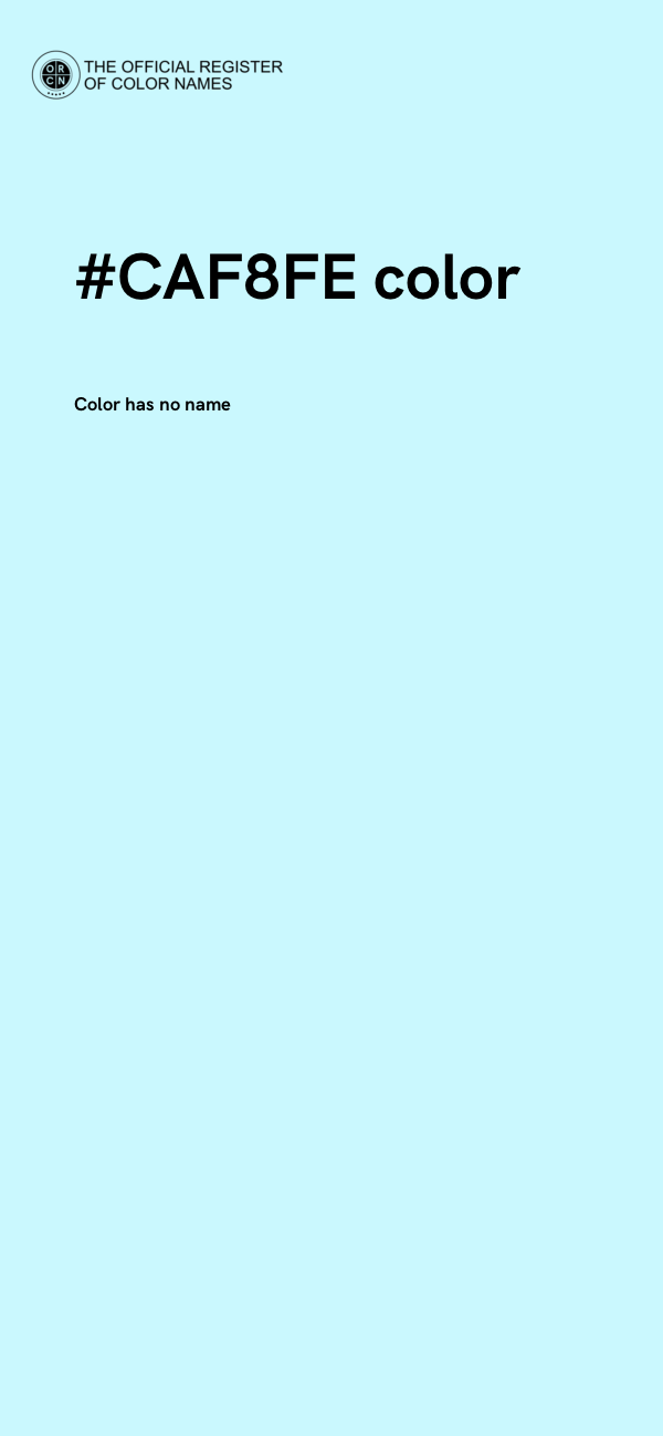 #CAF8FE color image