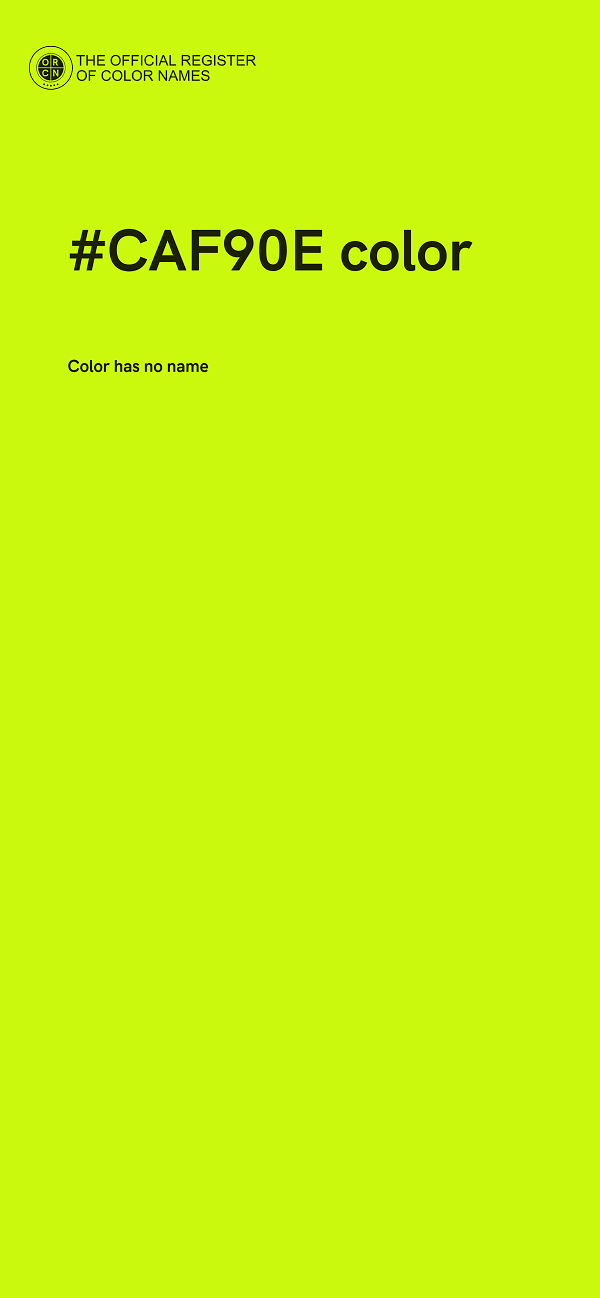 #CAF90E color image
