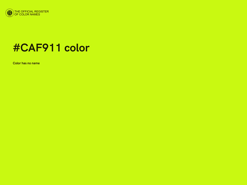 #CAF911 color image