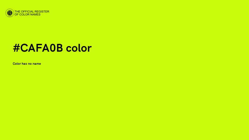 #CAFA0B color image