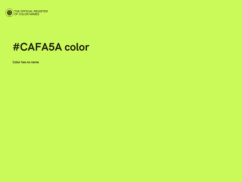 #CAFA5A color image