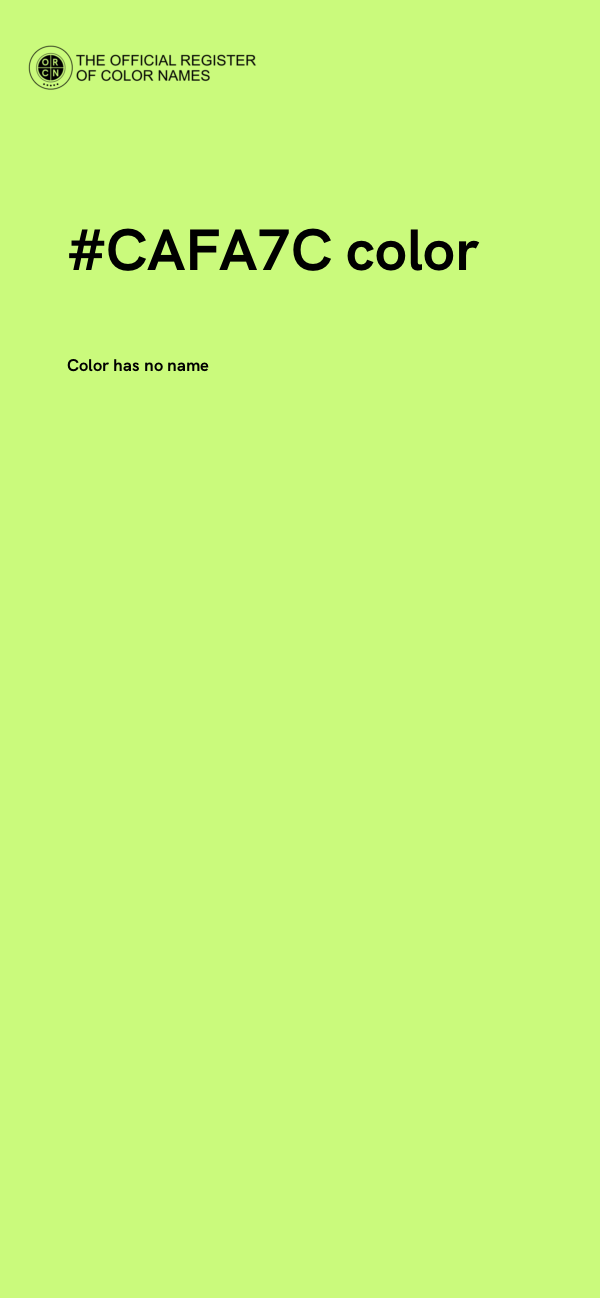 #CAFA7C color image
