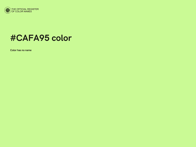 #CAFA95 color image