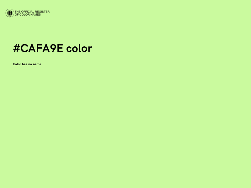 #CAFA9E color image