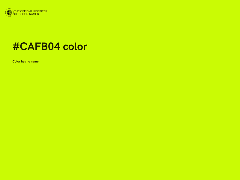 #CAFB04 color image