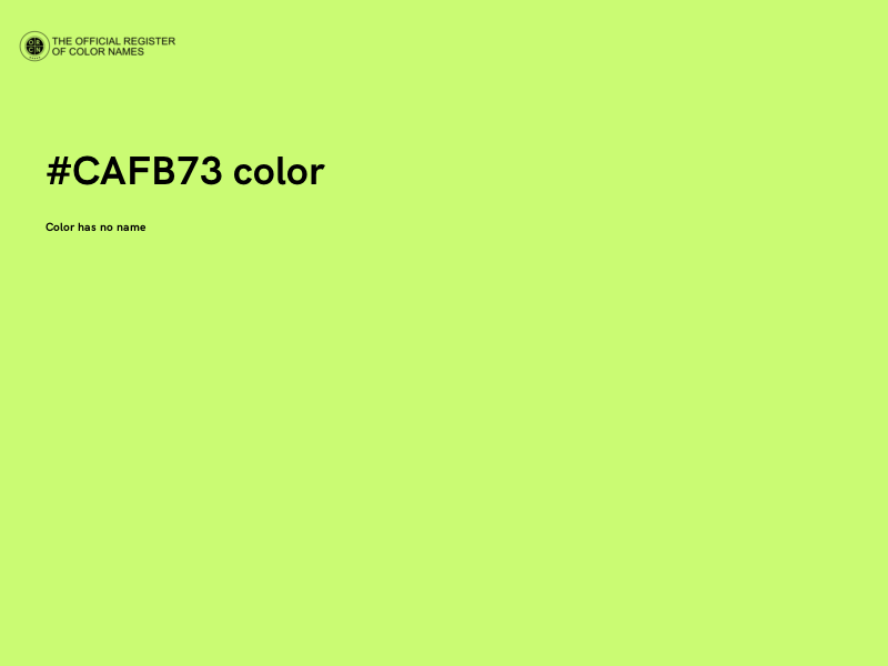 #CAFB73 color image
