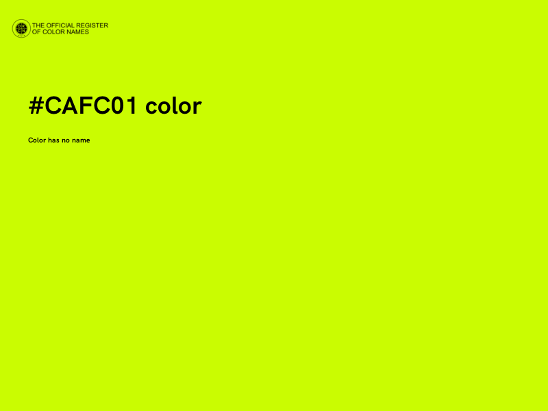 #CAFC01 color image