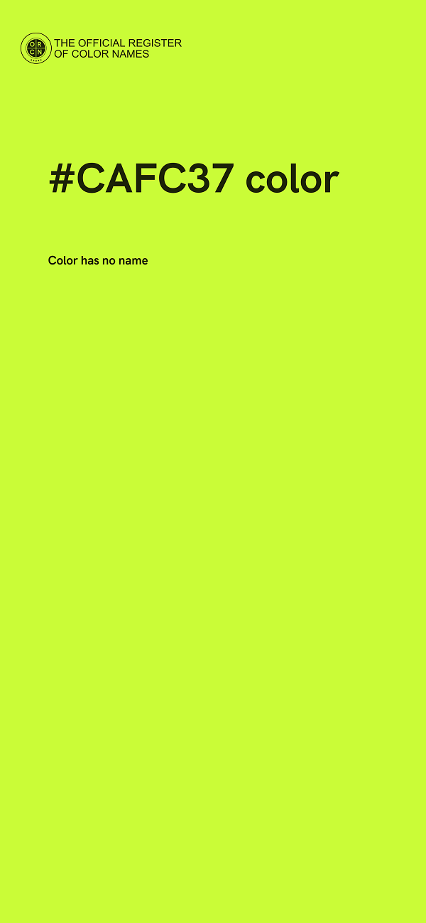 #CAFC37 color image