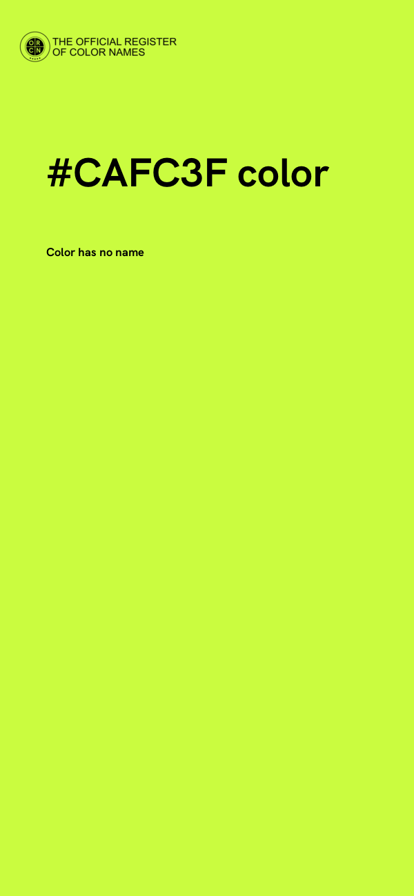 #CAFC3F color image