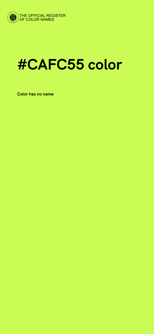 #CAFC55 color image