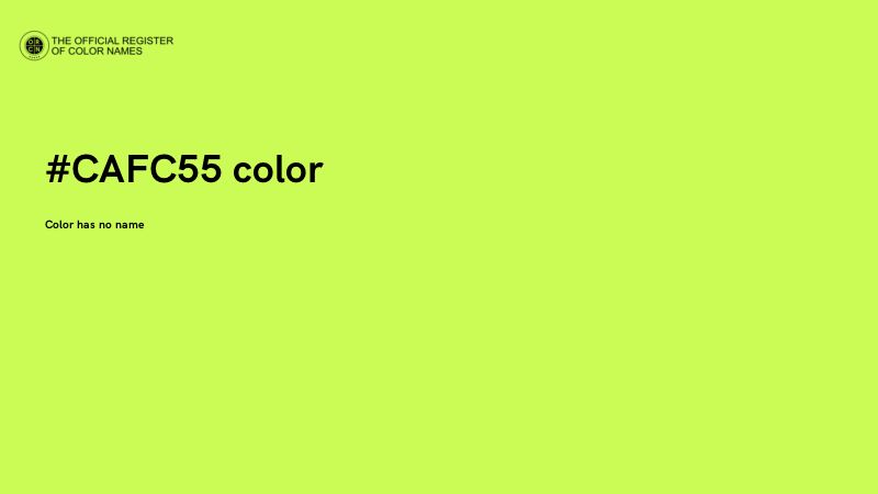 #CAFC55 color image